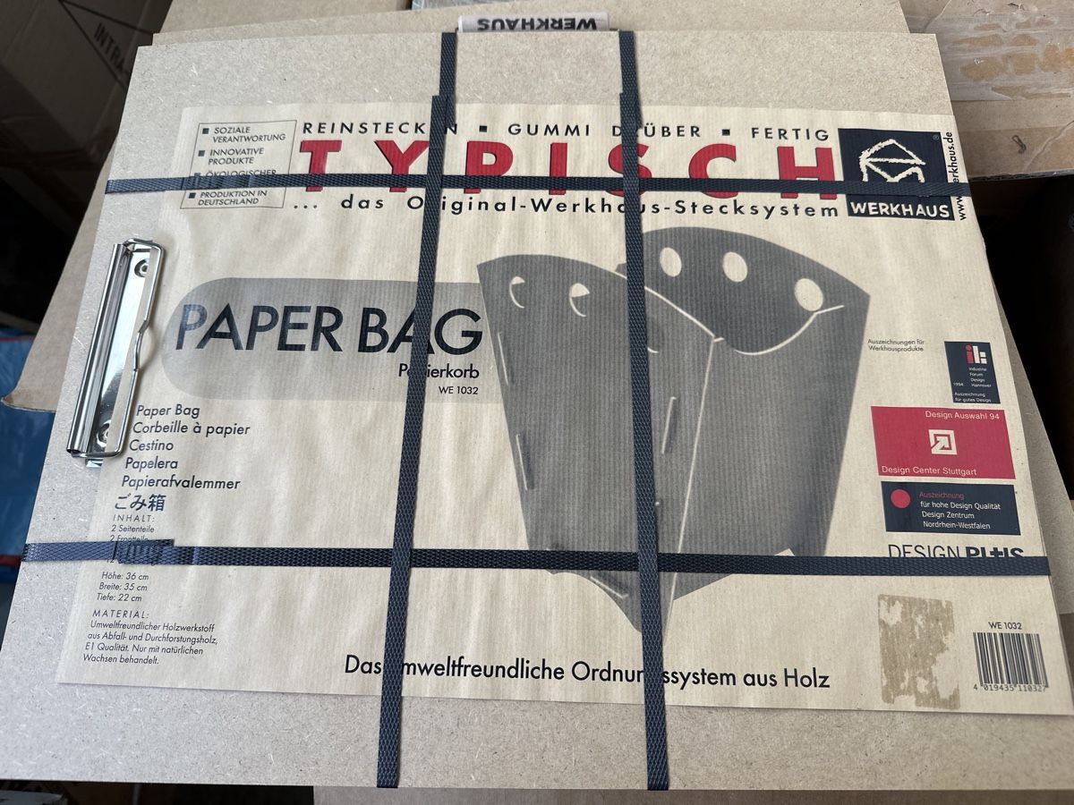 Sonstiges für Haushalt & Wohnen: Design Werkhaus Papierkorb – Neu und originalverpackt aus Frümsen von Swissline90