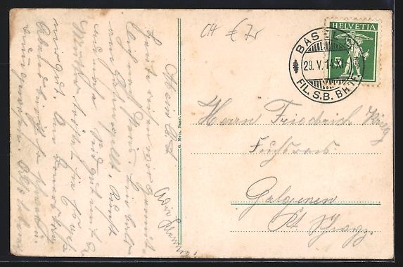 Cartes postales: Basel, Zoologischer Garten mit Elefant,  – D'occasion à Berlin par bartko-reher 1