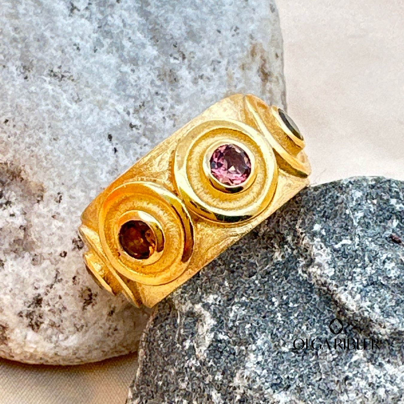 Olga Ribler Ringe: Unikate Silber Ring 925 mit Turmalinen Grösse 57 – Neu (gemäss Beschreibung) aus Luzern von Schmuckoutlet 4