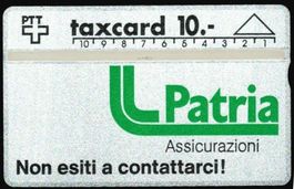 Taxcard 109E_34852 Patria Assicurazioni ungebraucht 400 Ex