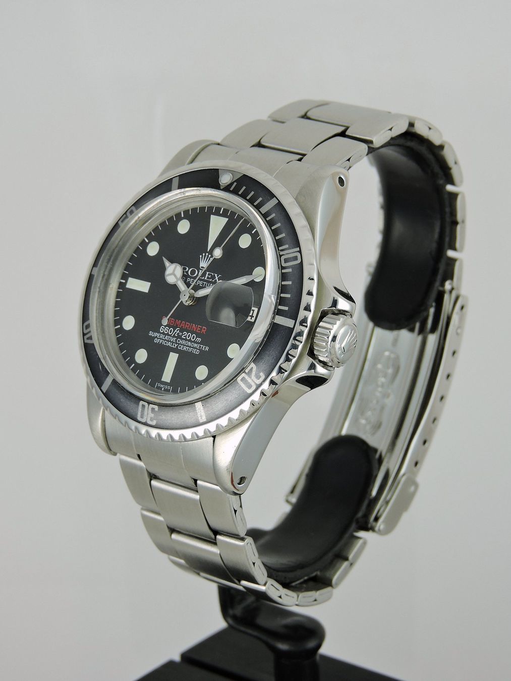 Rolex Orologi: 1972 Rolex Luminova Red Submariner 1680 MK8 – Usato da Bern venduto da Vintage-Oyster 1
