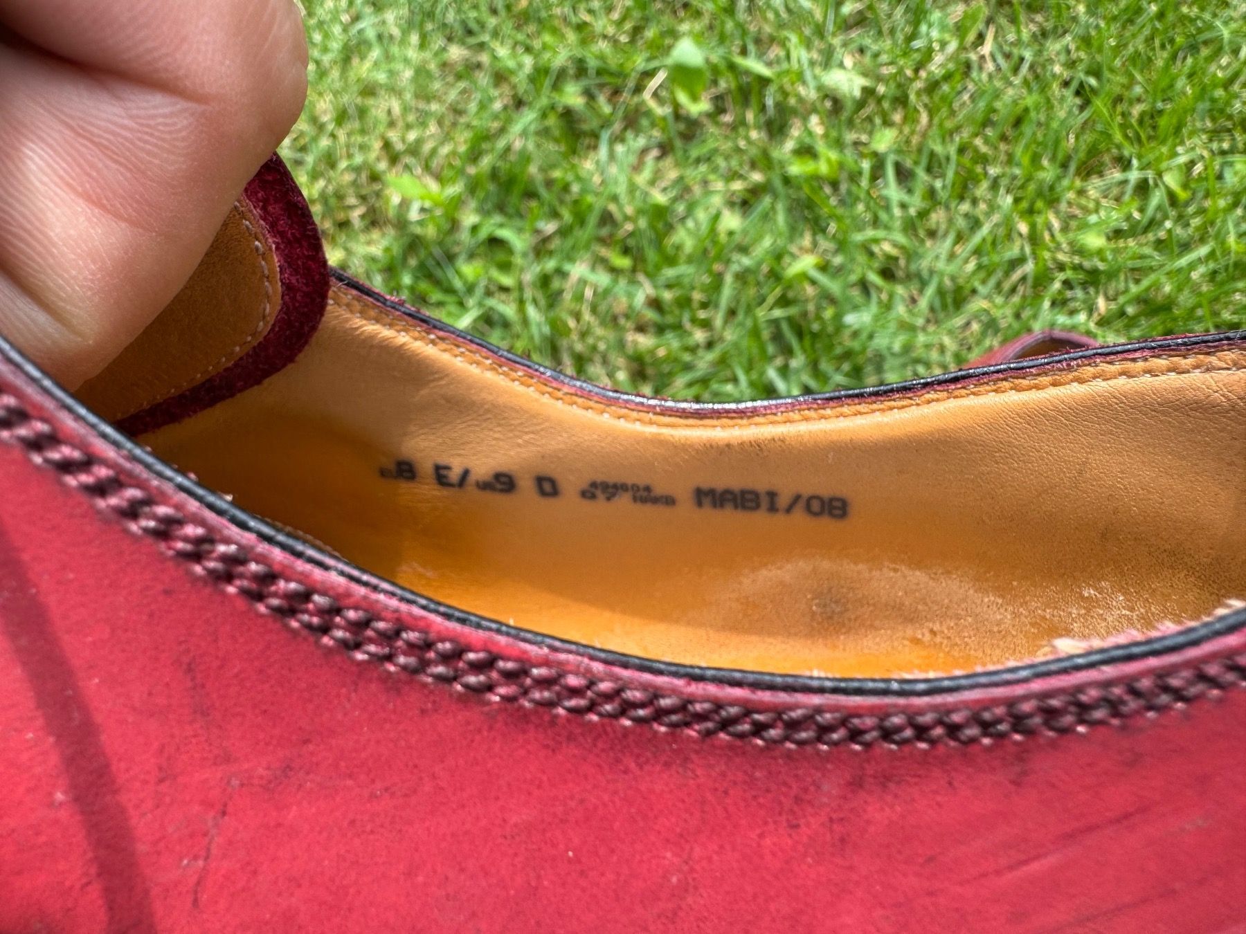 Bally Scarpe da uomo: Bally Cap Toe Schuh, rot, leder, Gr 42.5 – Usato da Schlieren venduto da Timsonsan 2