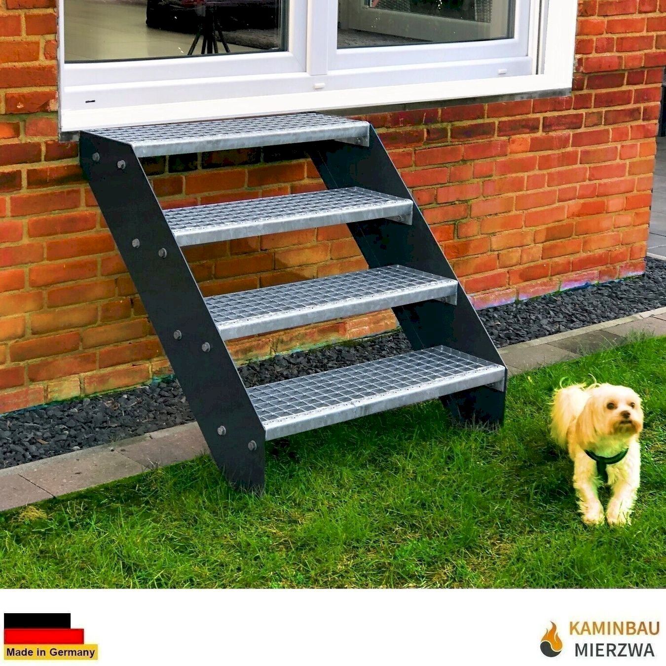 Altro: Stahltreppe 7 Stufen 80x133cm anthrazit – Nuovo e nell'imballaggio originale da Bottighofen venduto da zaap 2