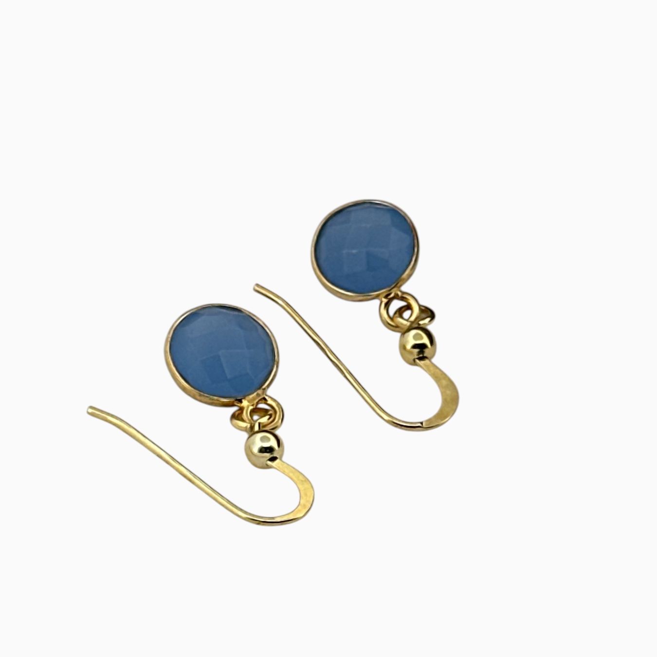 Olga Ribler Boucles d'oreille: Silberohrringe mit blauen Chalcedon – Neuf (Voir description) à Luzern par MonikaS03 4
