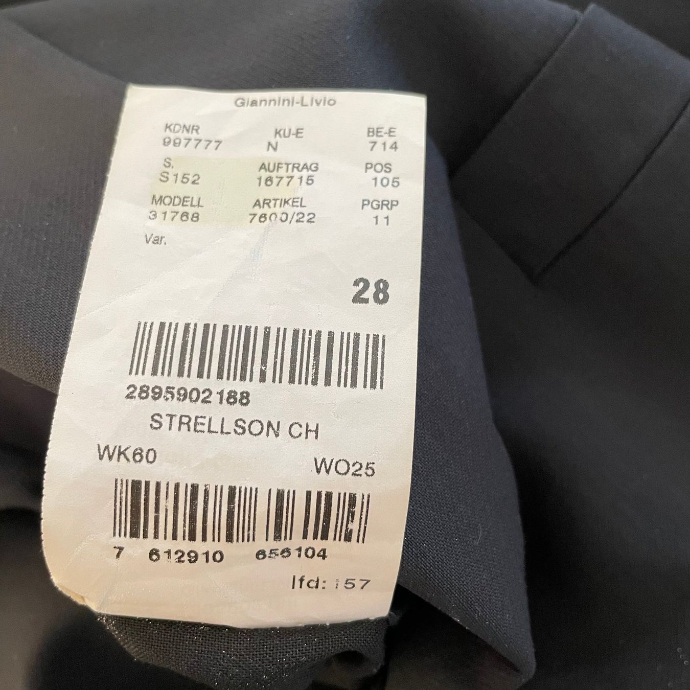 Strellson Giacche: Schwarz/Antrazit Herrenblazer Strellson Gr. 28 – Usato da Walde AG venduto da Flumsi66 2