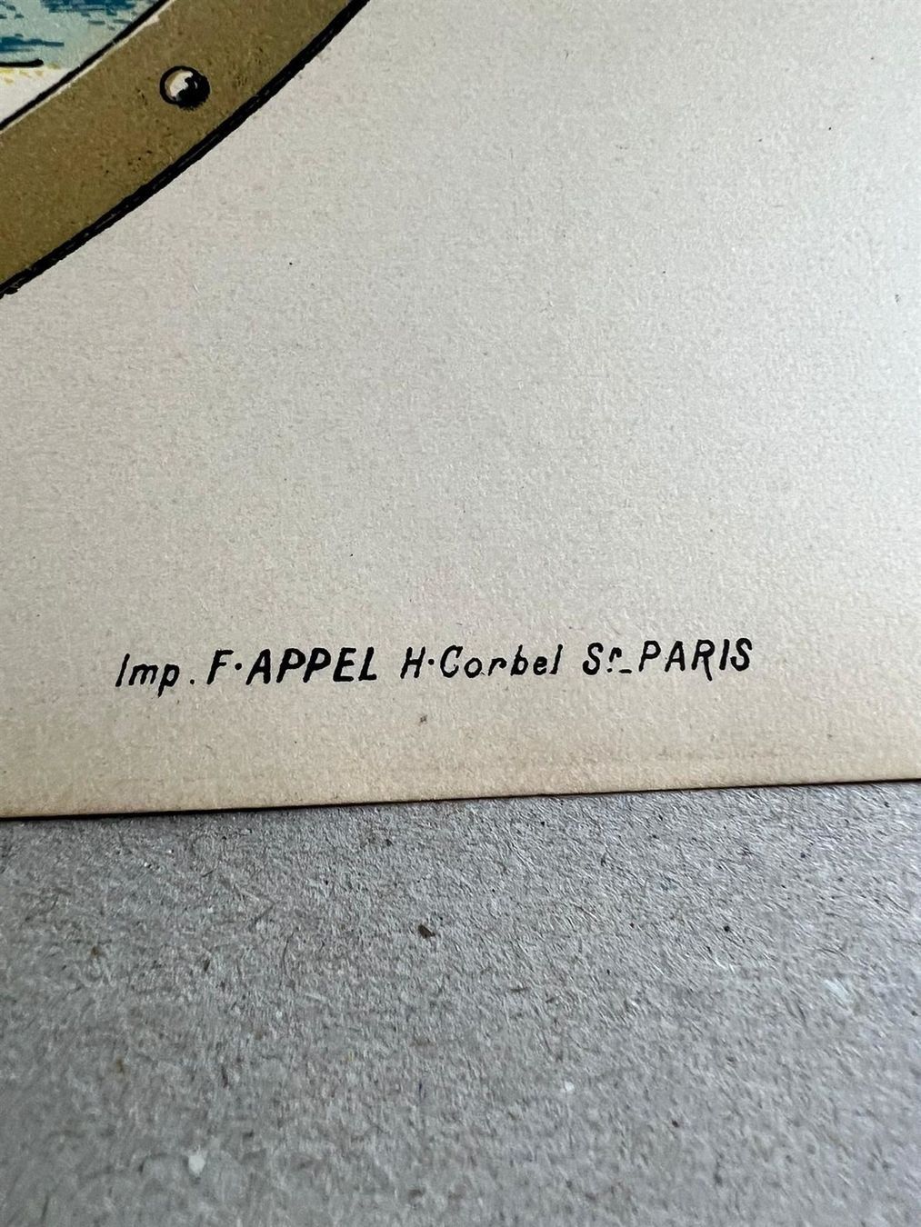 Grafiken & Lithographien: French Opera House antike kolorierte Lithographie "Werbeplak – Gebraucht aus Basel von Luge 4