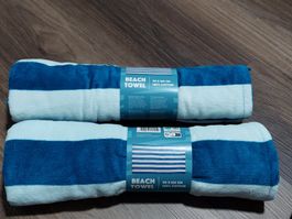 2x Badetuch Strandtuch Baumwolle 90x160cm Neu Sommer ☀️