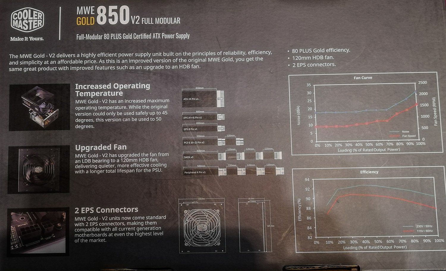 Componenti elettronici: Netzteil/PSU CoolerMaster MWE Gold 850W v2 FULL MODULAR – Usato da Locarno venduto da Kira712 3