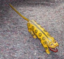 Langer, antiker Jaguar oder Leopard - Indien? Mexiko?