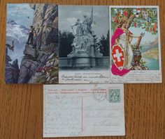 4 alte AK über 100-jährig