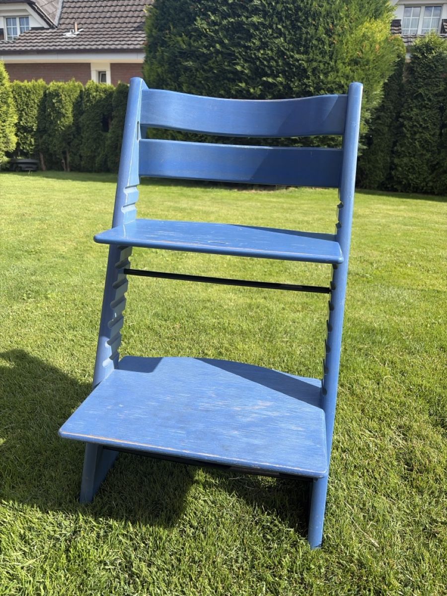 Stokke Seggioloni: Stokke Kinderhochstuhl blau – Usato da Knonau venduto da jascarb