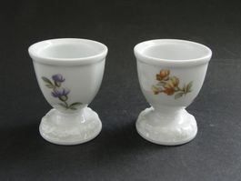 2 Eierbecher Maria weiss ?? Classic Rose