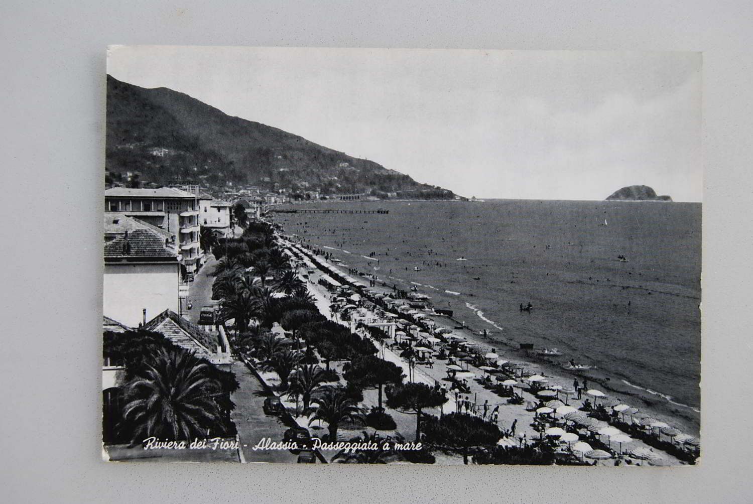 Ansichtskarten: AK Alassio - Passegiata a mare 1953 – Gebraucht aus Rüfenacht BE von Toro06