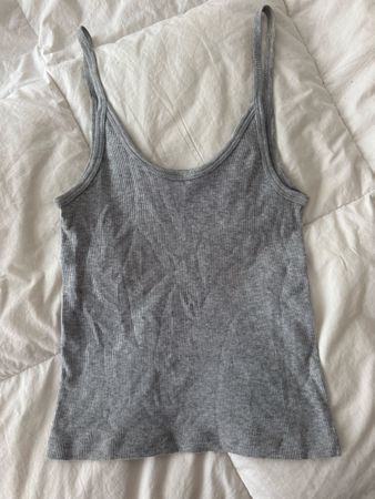 Débardeur Brandy Melville gris en coton bon état taille U