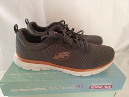 Skechers Flex Appeal 4.0 Schuhe Gr 41 Damen Schwarz, Neu