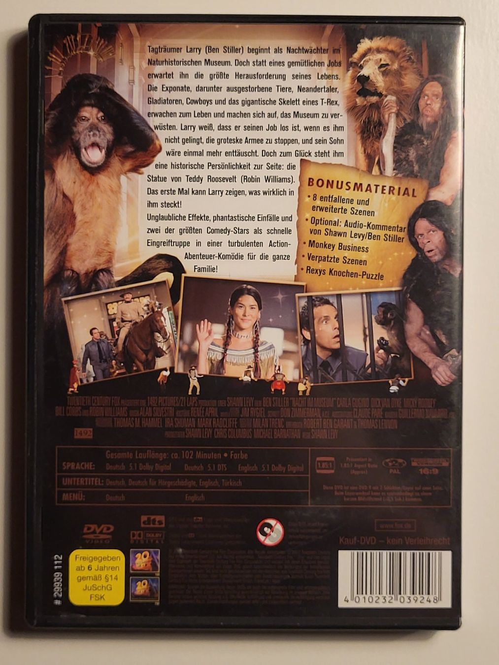 Alle DVDs: DVD - Nachts im Museum mit Ben Stiller – Gebraucht aus Abtwil SG von Adler770 1