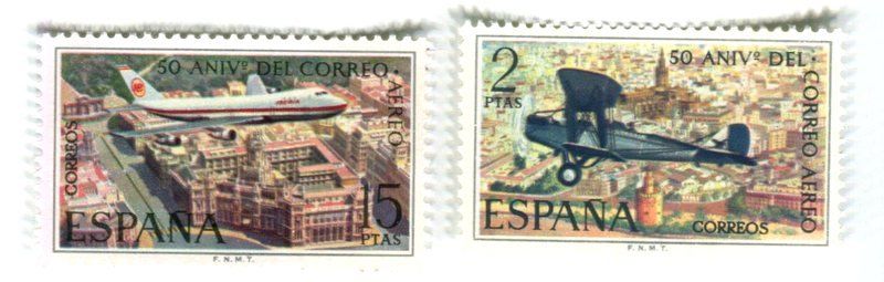 Tutti i francobolli: Briefmarken "Flugzeuge". Spanien. – Nuovo e nell'imballaggio originale da Basel venduto da Butsch5