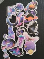 Lot de stickers autocollants thème espace et cosmos