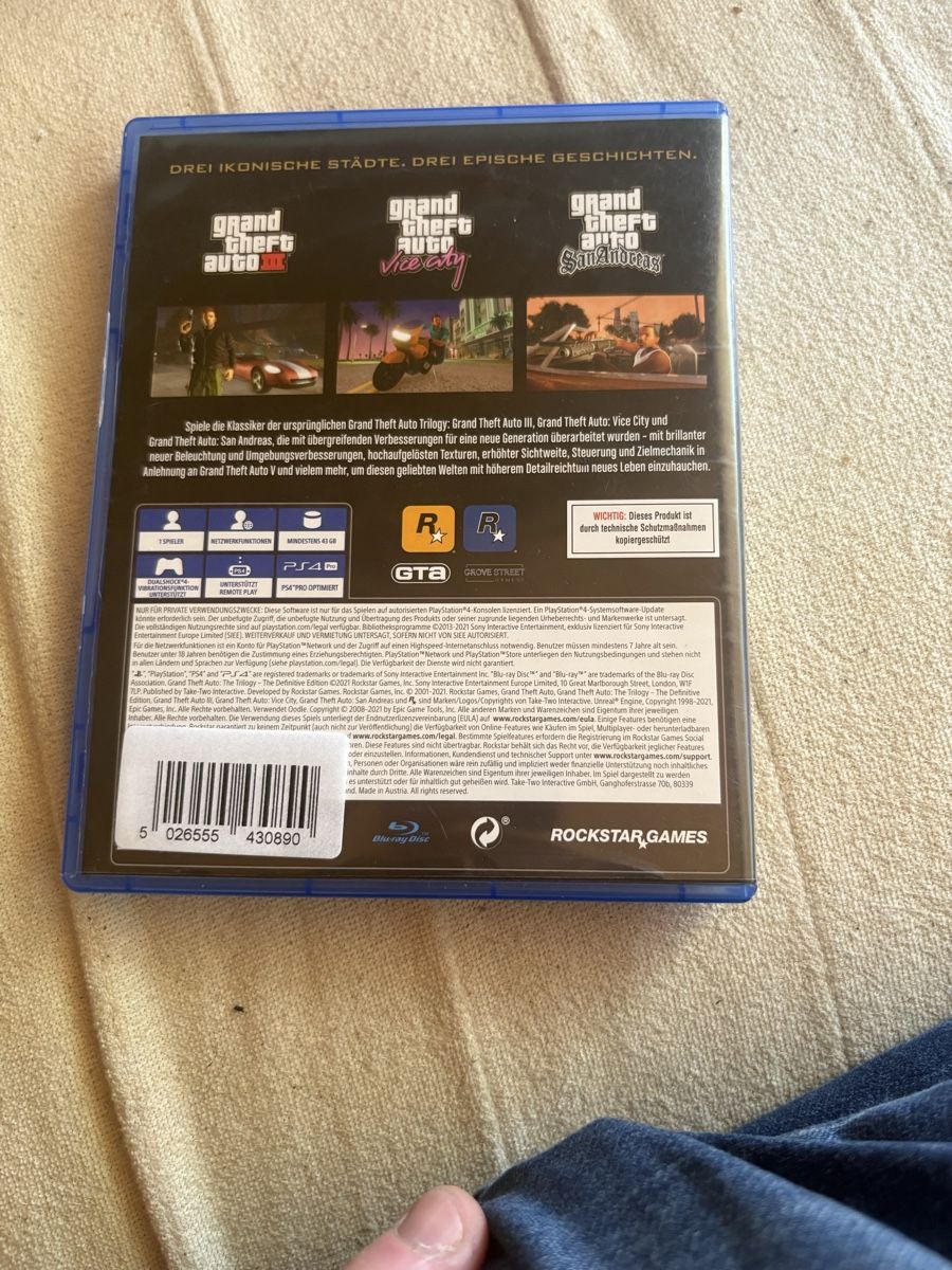 Sony Spiele: PS4 Grand Theft Auto Trilogy Definitive Edition – Neu (gemäss Beschreibung) aus aarwangen von mikemog 2