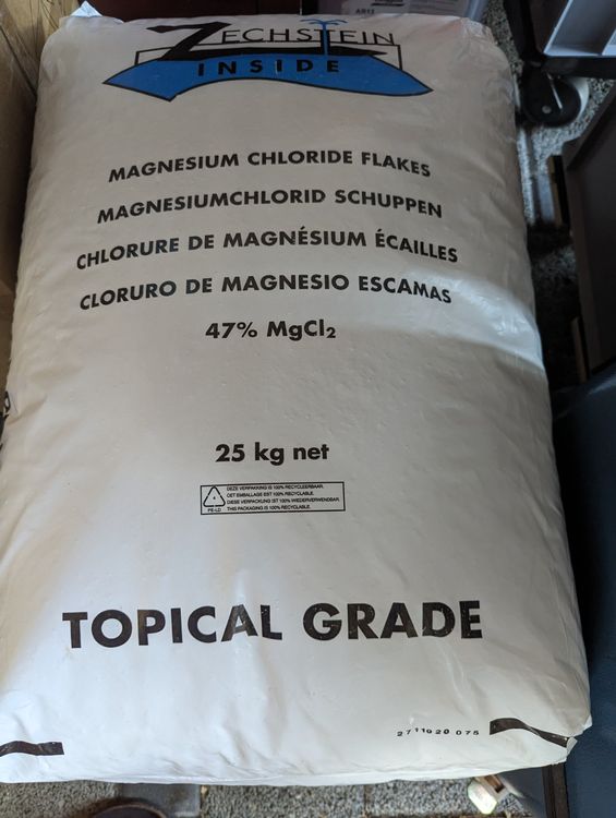 Zechstein Magnesiumchlorid Flakes Sack à 25kg Kaufen auf Ricardo