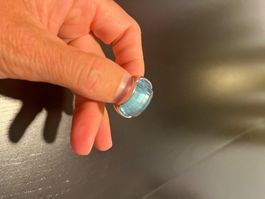 Swarovski Ring mit blauem Kristall