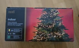 Noel Cluster Lichterkette 4m 320 LED warmweiss mit Timer,