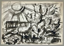 Abstrakte Sonnenlicht und Landschaft von Cosmo Carabellese