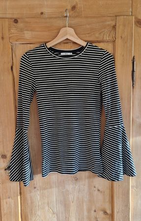 Shirt Damen gestreift Glockenärmel