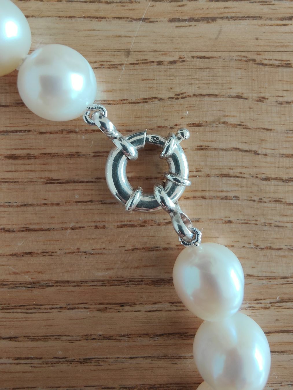 Catenine: Süsswasserperlencollier, fantastisch grosse Perlen – Nuovo e nell'imballaggio originale da Rümlang venduto da 21f 5