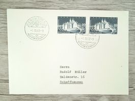 TR72 Enveloppe + Timbre Suisse 1948