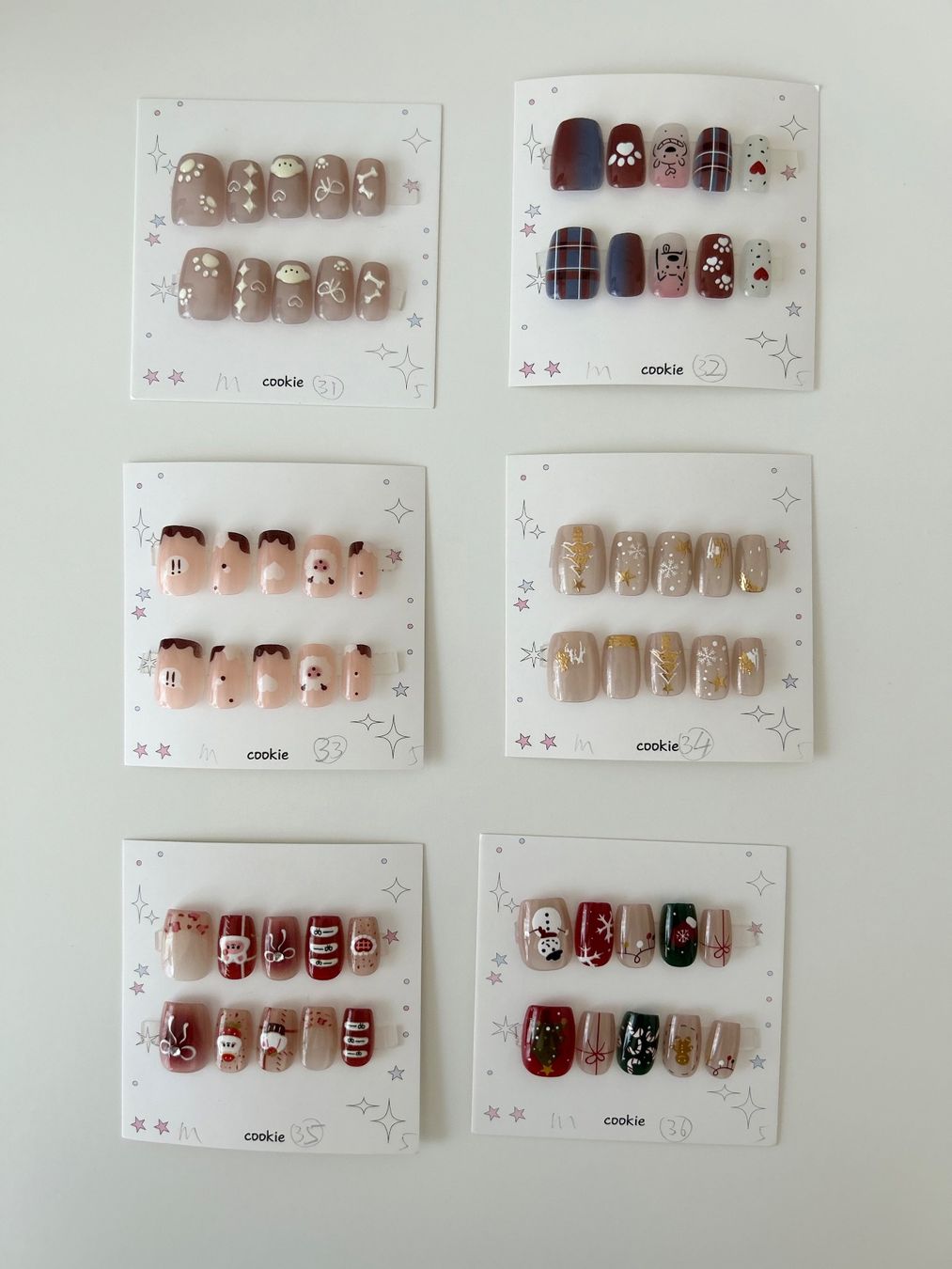 Unghie finte: Press-on nail  - New - short square & short round - size M – Nuovo (secondo la descrizione) da Basel venduto da lau_982w 1