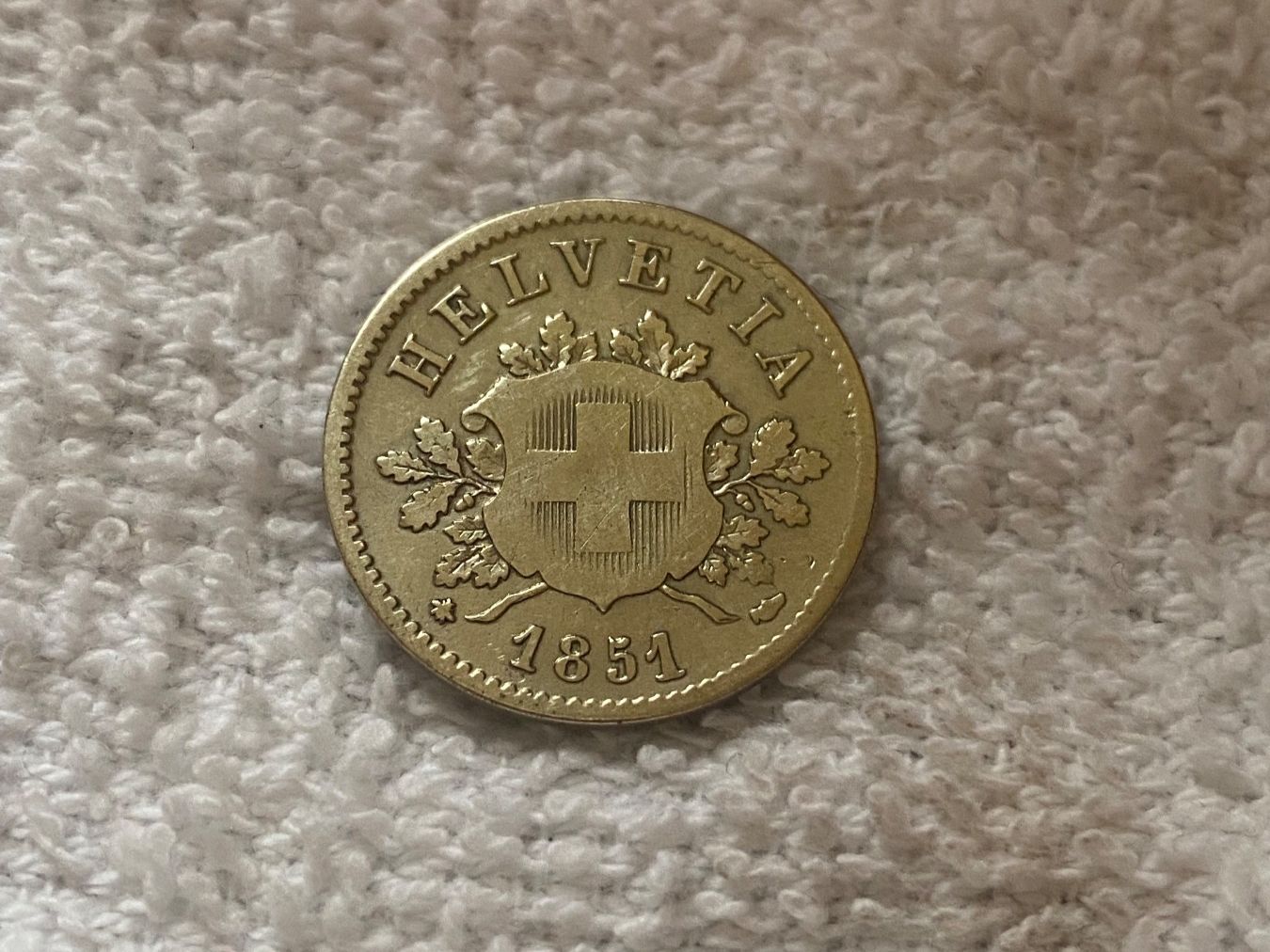 Tutti le monete: 10 centimes/Rappen 1851 – Usato da Nyon venduto da Ilmi09