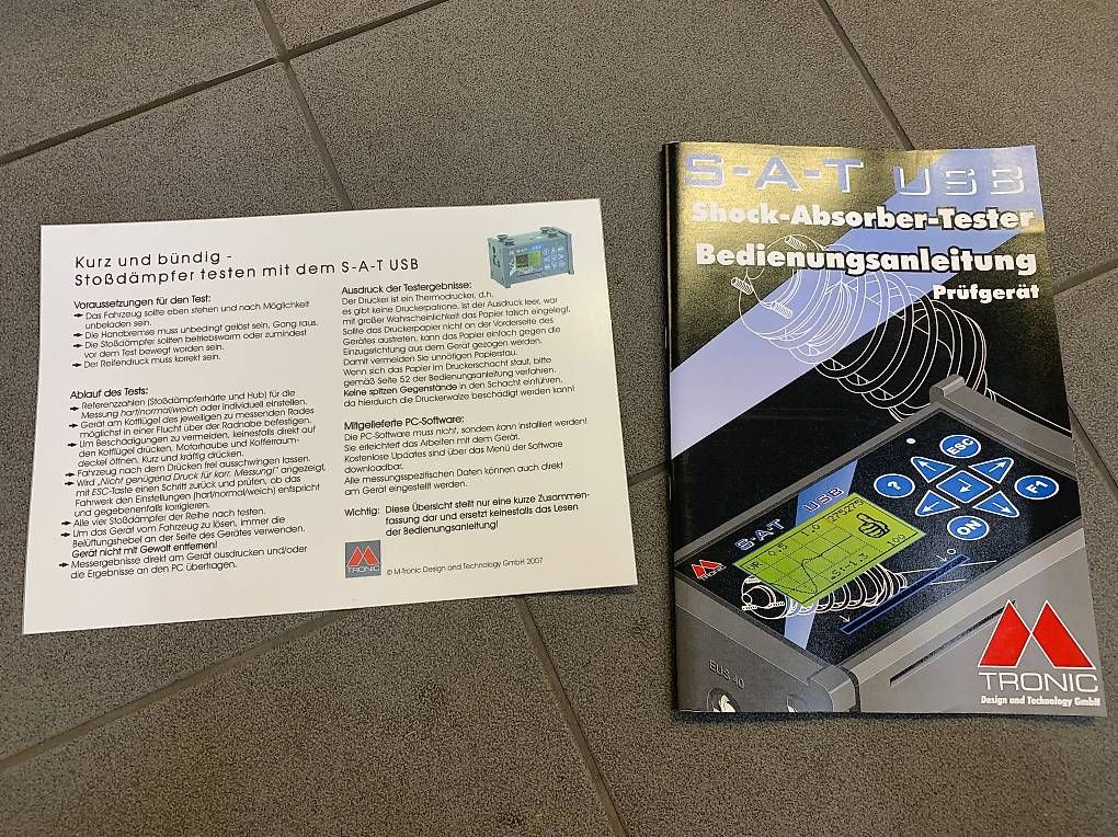 Misurare: M-Tronic S-A-T USB Stossdämpfer-Prüfgerät – Usato da Schlossrued venduto da Michaela84 4