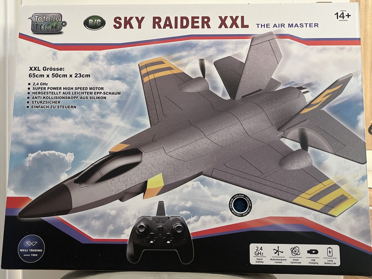 Modellismo RC: Sky Raider XXL - Ferngesteuertes Flugzeug – Nuovo e nell'imballaggio originale da Oberegg venduto da MZ_DiesundDas