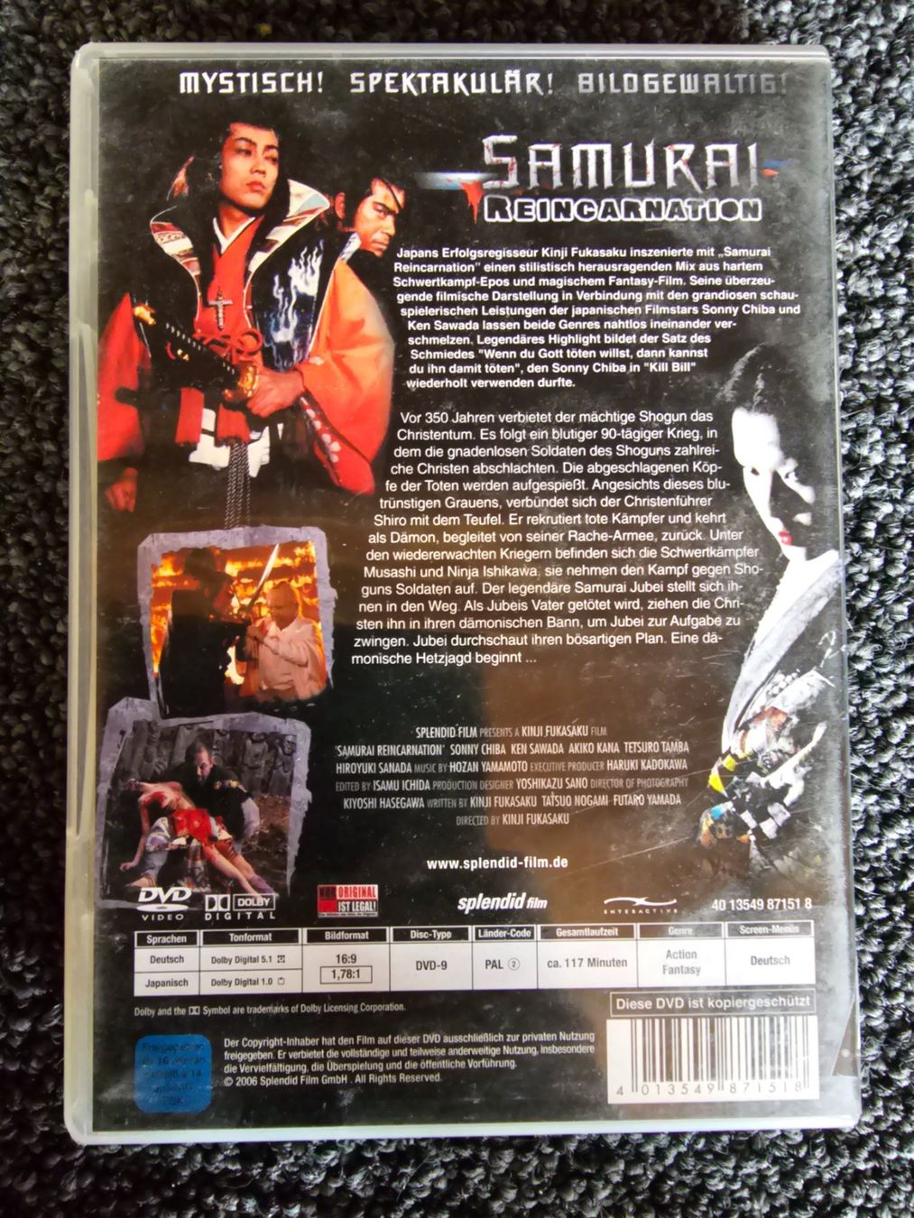 Tutti i DVDs: SAMURAI REINCARNATION(14032) – Usato da Ruswil venduto da jan_bxl5 1