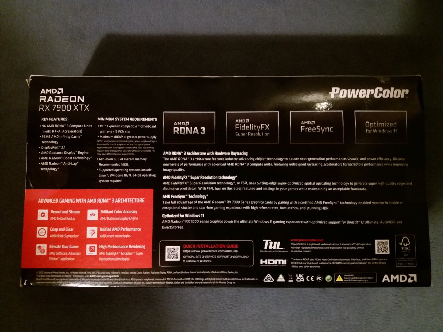 Amd Grafikkarten: AMD RX7900XTX Reference Modell Founders Edition PowerColor – Neu (gemäss Beschreibung) aus Münchenstein von Multimedia8 7