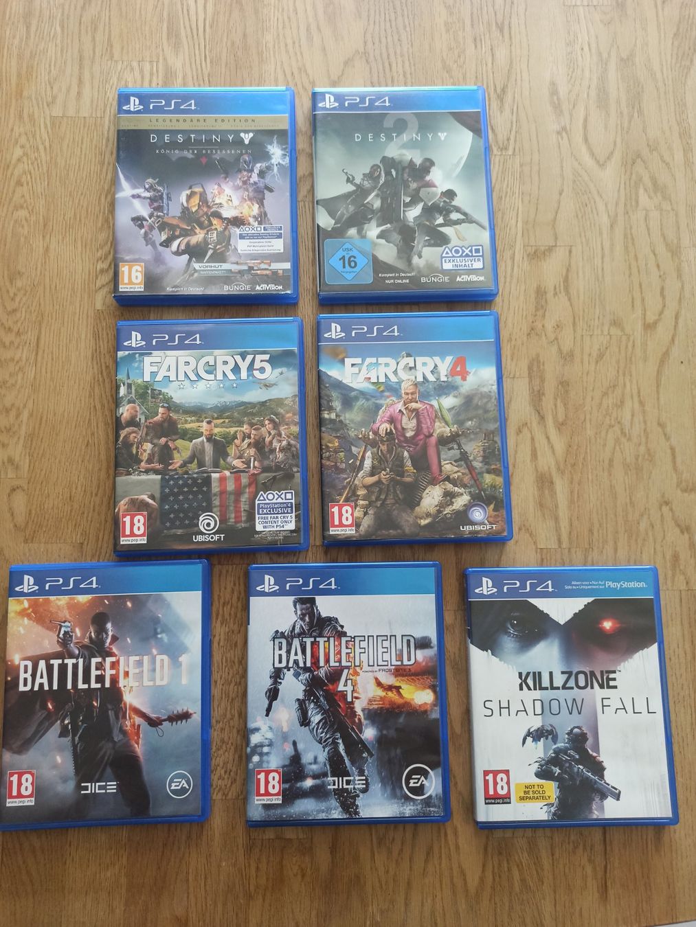 Spiele: Sammlung 7er Mega-Set Shooter Set PS4 / PS5 TOP – Gebraucht aus Oberweningen von mar_87mx
