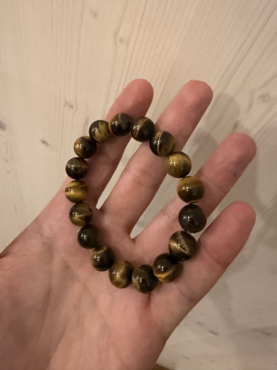 Bracciali & Braccialetti: Armband Tigerauge grosse Beads – Nuovo (secondo la descrizione) da Knonau venduto da Danyboy30 1