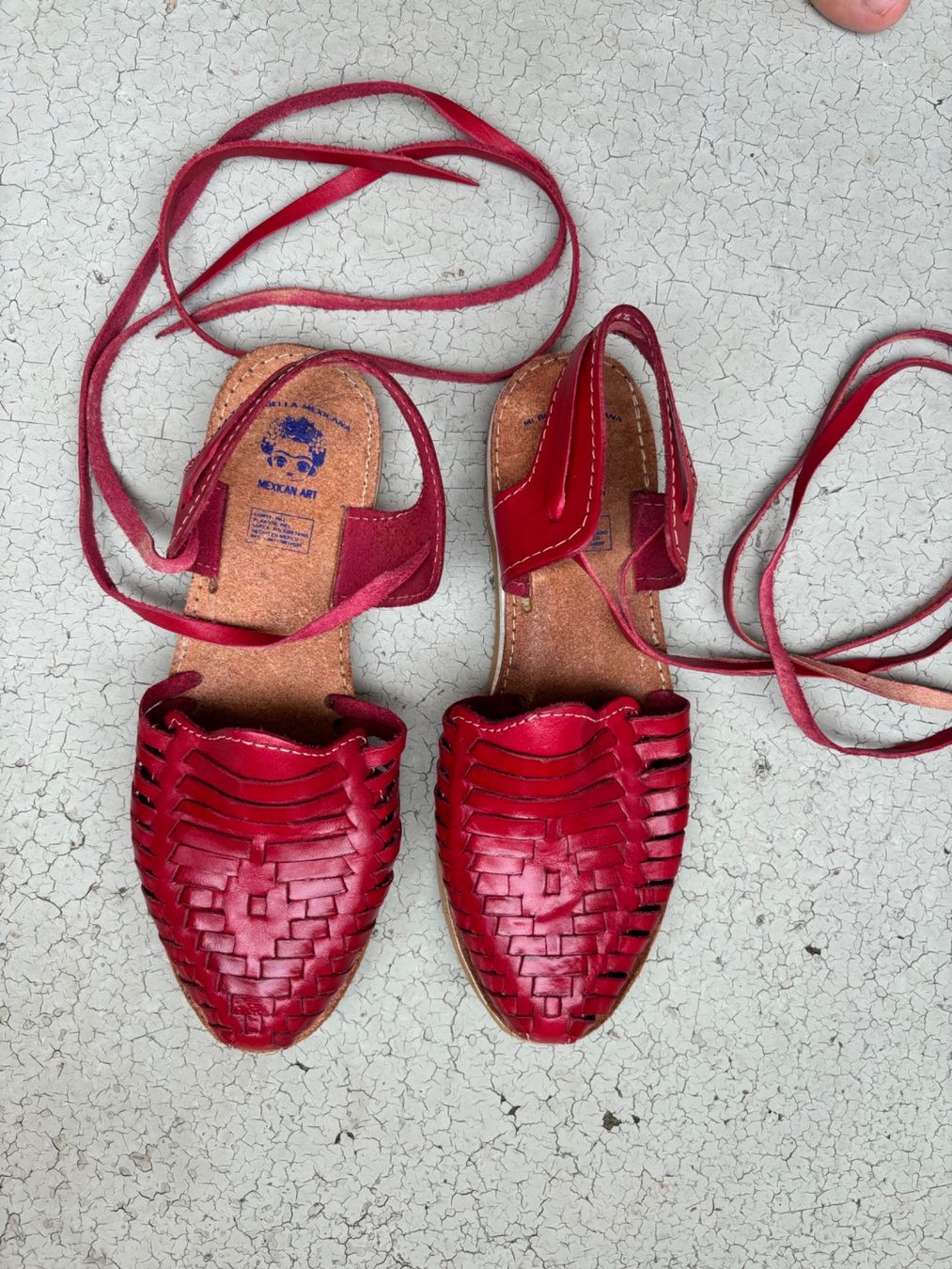 Scarpe da donna: Huarache Sandalen Leder Rot 36.5 – Usato da Zürich venduto da jas_5mwh 3