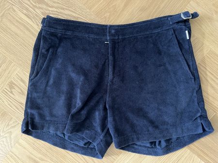 Orlebar Brown Setter Navy Towel Shorts 
