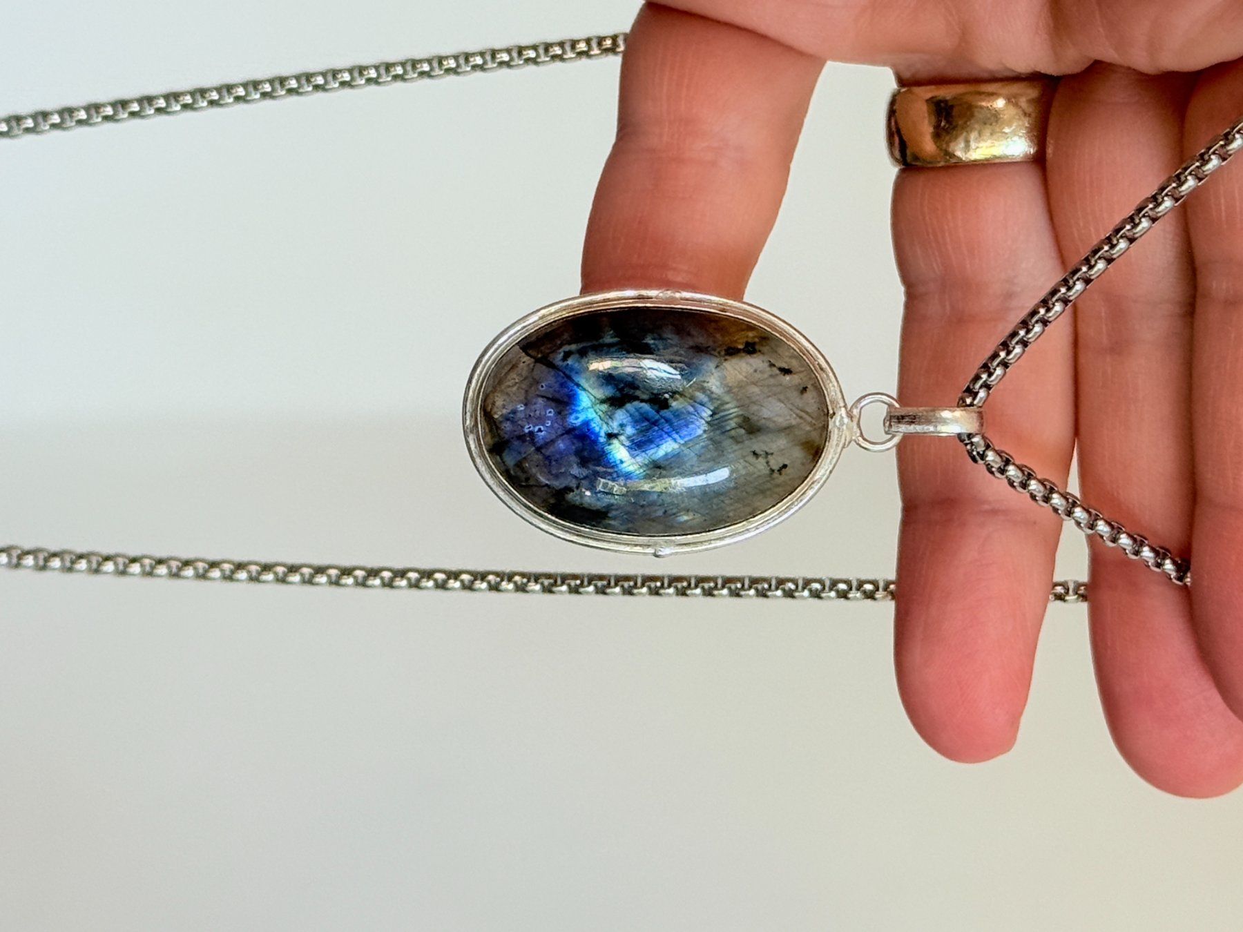 Catenine: Collier labradorite, élégant et tendance ✨ – Nuovo e nell'imballaggio originale da Genève venduto da AWWA 5