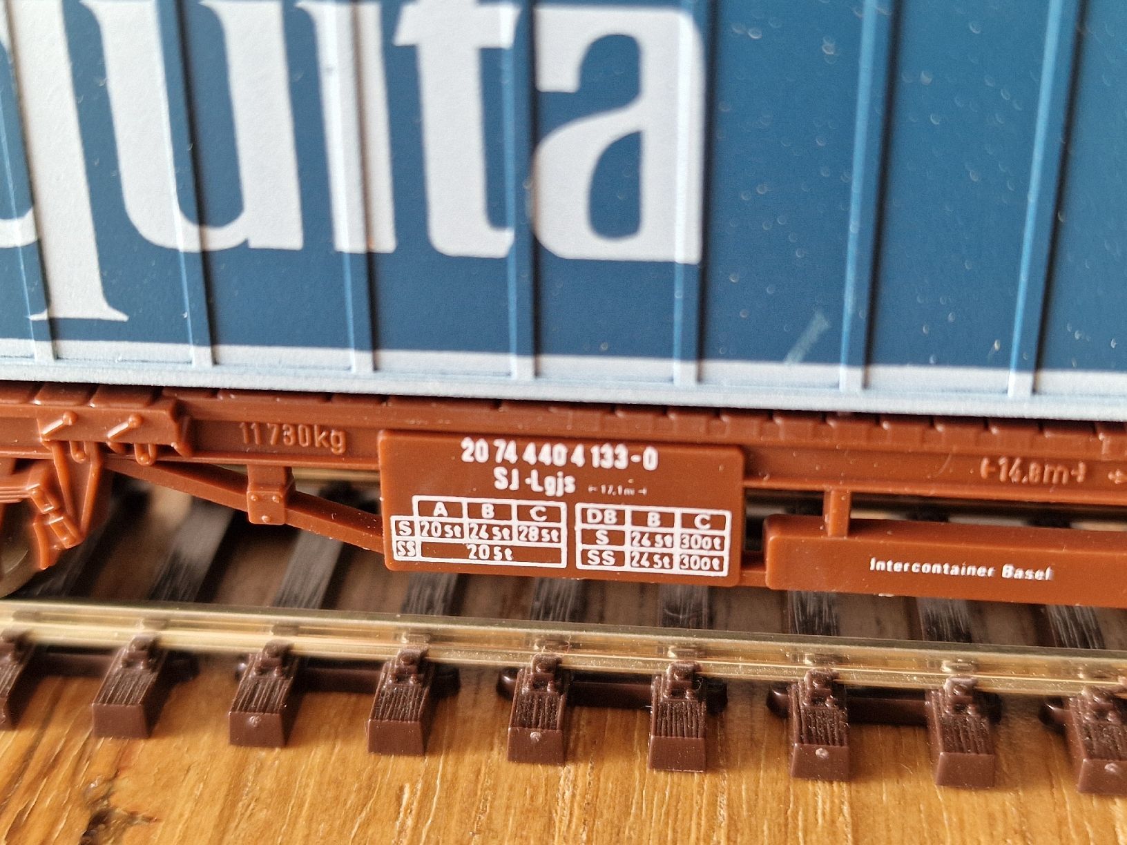 Lima Modelleisenbahnen: SJ Containerwagen H0 – Gebraucht aus Matten b. Interlaken von lor_hr9w 6