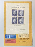 Liechtenstein 1938, Schaan - Luzern, Exp., R, 30.Vll.38