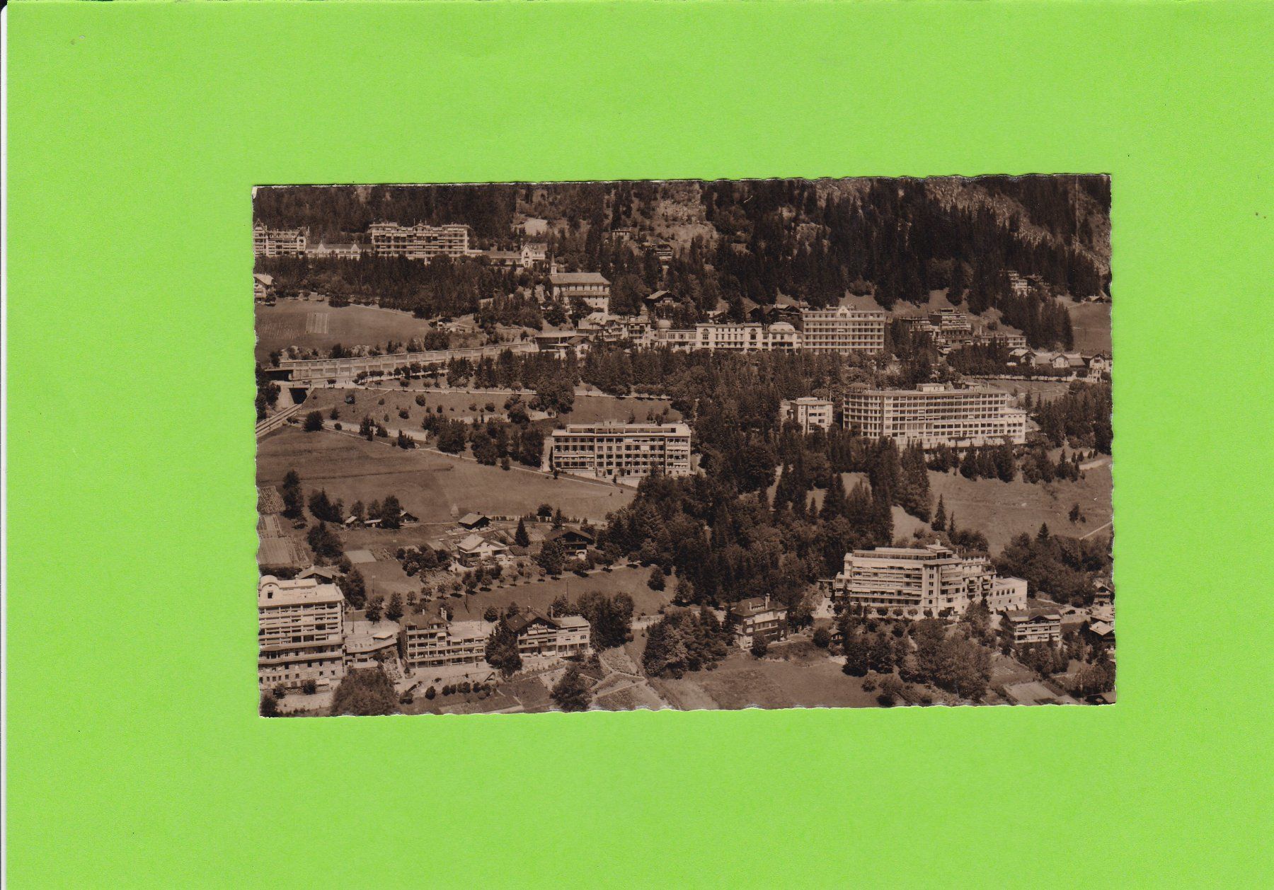 Cartoline postali: Vue aérienne, Leysin – Usato da St. Peterzell venduto da neckertal