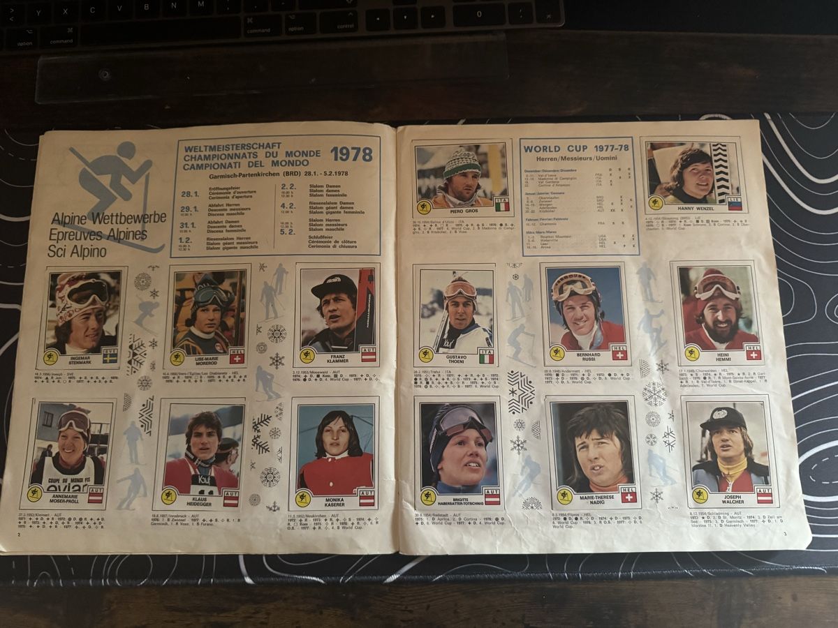 Panini Album: Album de ski Panini 1978 vintage – Usato da Vétroz venduto da ada_gx2m 1