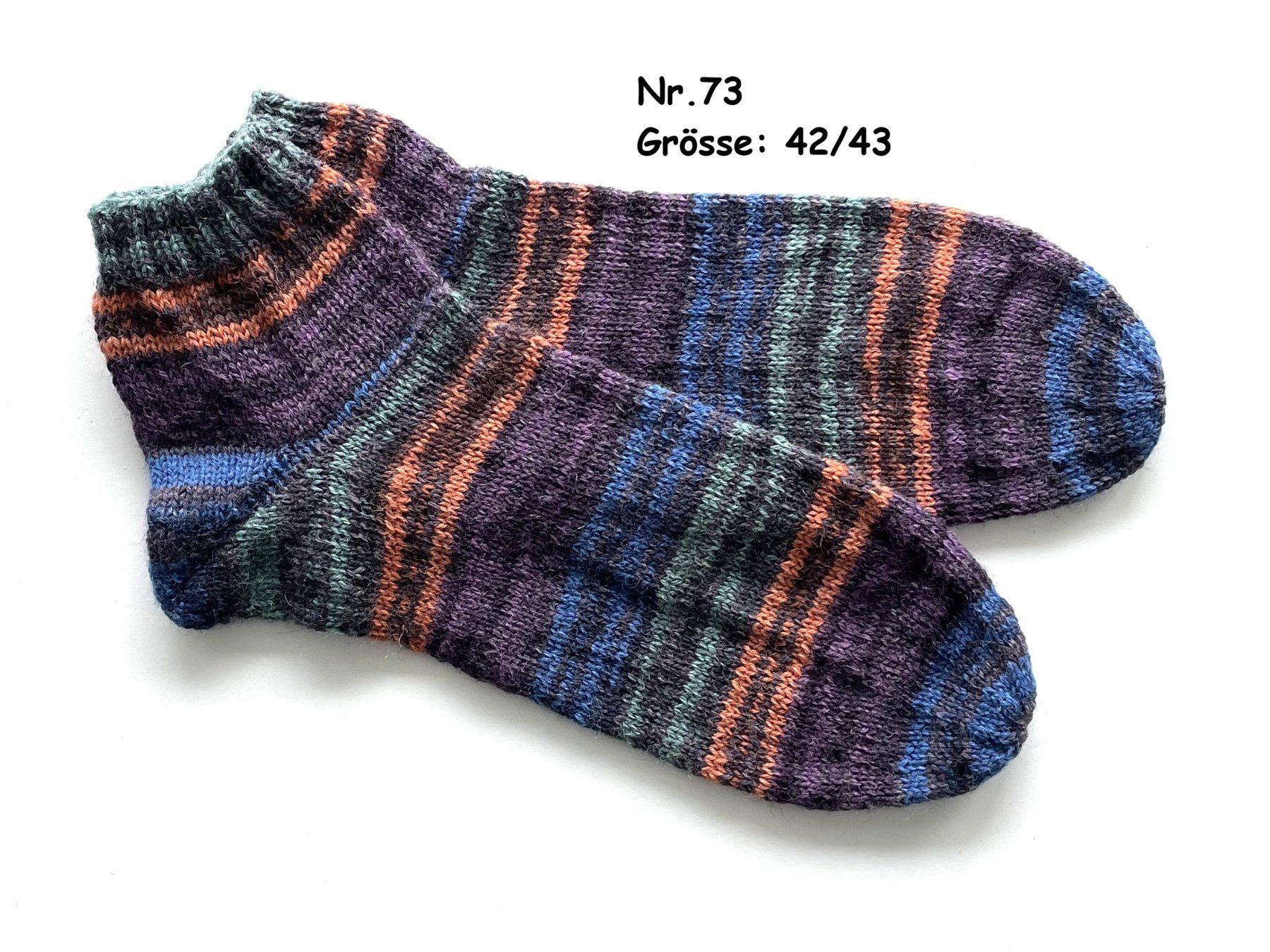Chaussettes: Sneaker - Socken handgestrickt  Gr.42/43  Nr.73 – Neuf avec emballage d'origine à Täuffelen par wollness