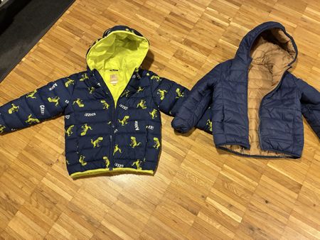 Herbstjacken , 134, braune Jacke ist Wendejacke, neuwertig!