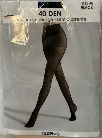 Collant noir Tezenis 40 DEN - Taille M, neuf sous emballage