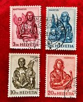 Evangelisten gestempel Nr.381/ 382/ 383/ 384 