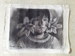 coal painting from Uendell Rocha (Brasil)